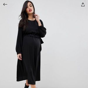 NWT ASOS DESIGN Ruched Waist Chuck Maternity Dress